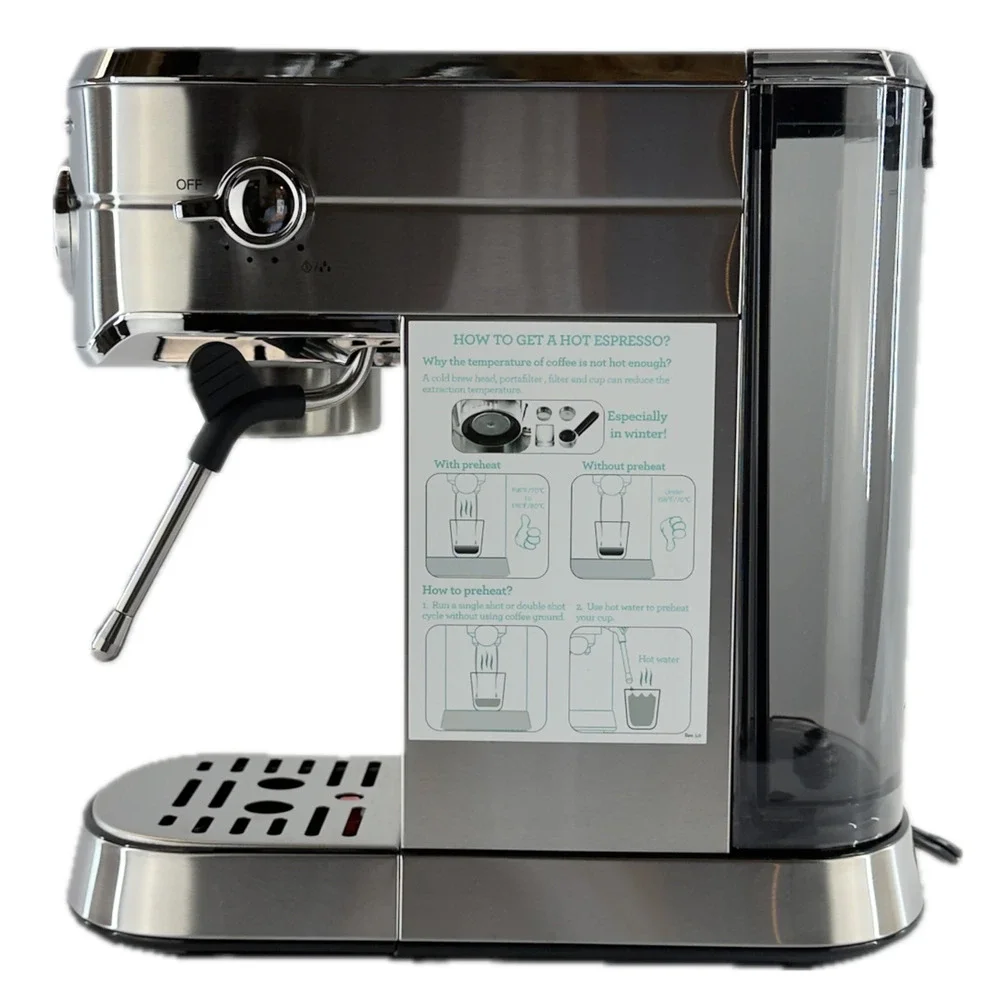 Casabrews CM5418 20 Bar Espresso Machine Coffee Maker Frother Stainless Steel